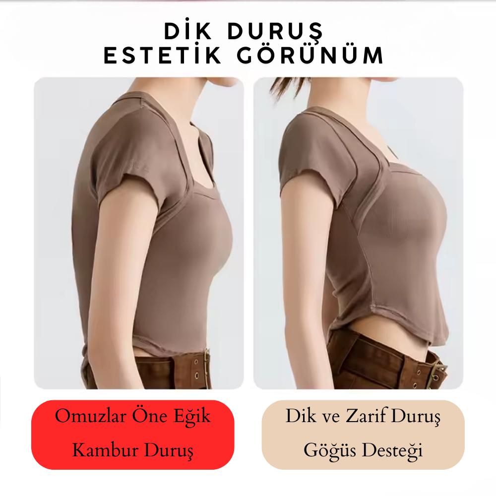 KAMBURLAŞMA ÖNLEYİCİ DİK DURUŞ SÜTYENİ