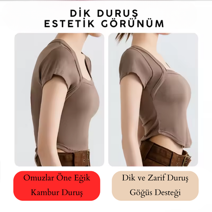 KAMBURLAŞMA ÖNLEYİCİ DİK DURUŞ SÜTYENİ